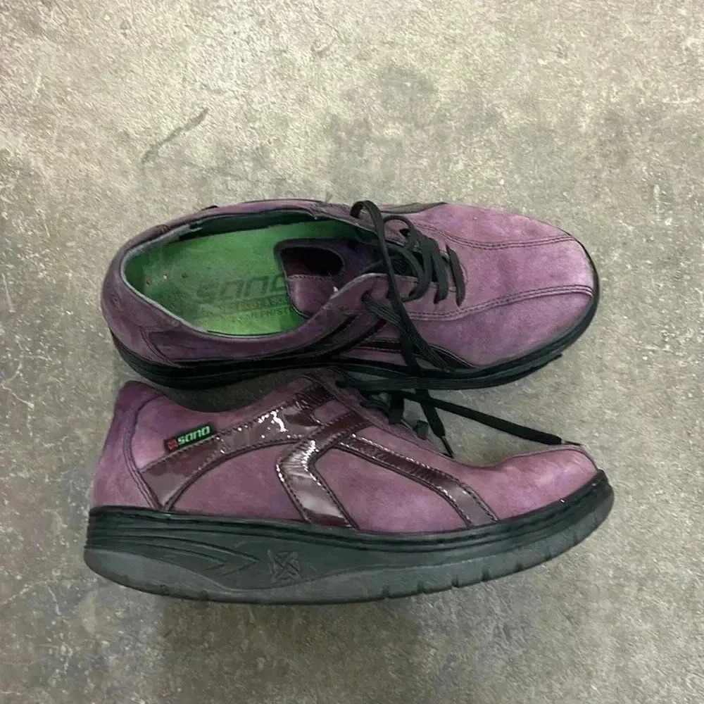 Sano comfort purple suede shoes